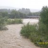 Jazowsko, Dunajec po obfitych opadach deszczu 19.07.2018 r